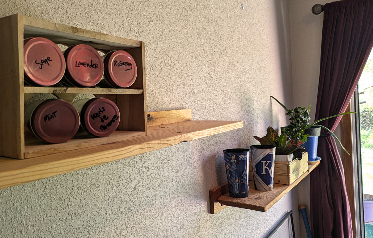View 2 of Plant Shelf & Spice Rack