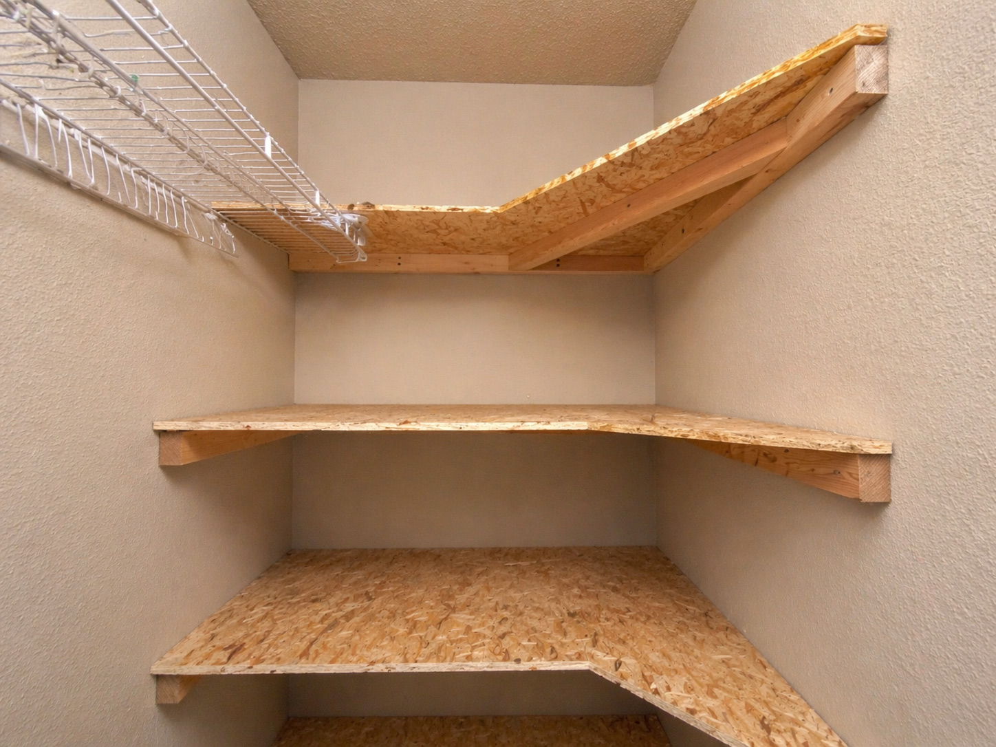 Corner Shelving (Closet & Laundry Room)