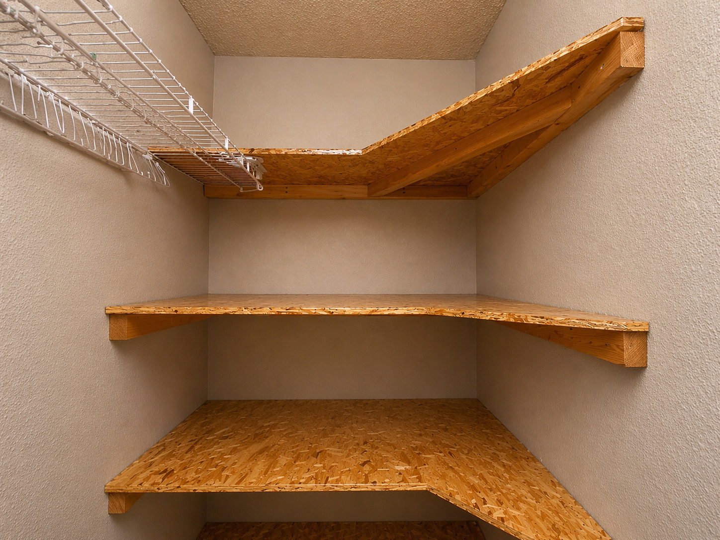 View 2 of Corner Shelving (Closet & Laundry Room)