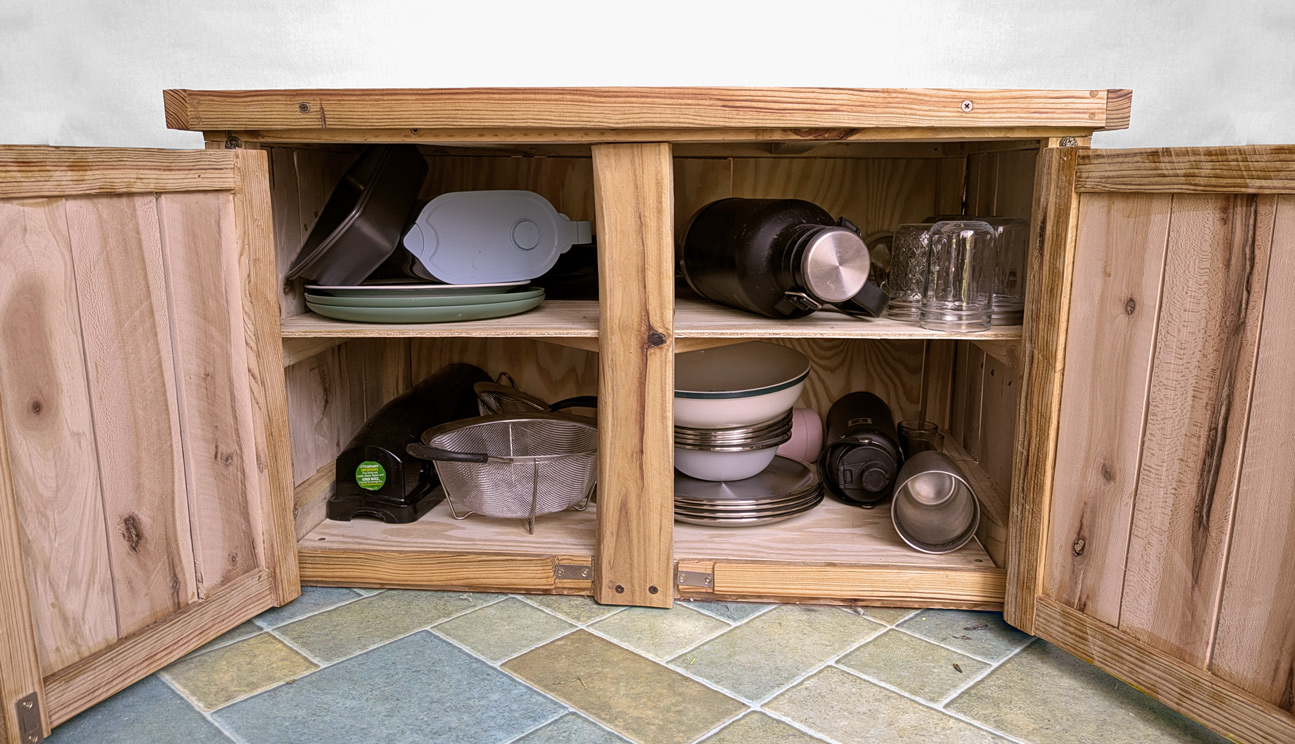 Cattywampus Media Cabinet