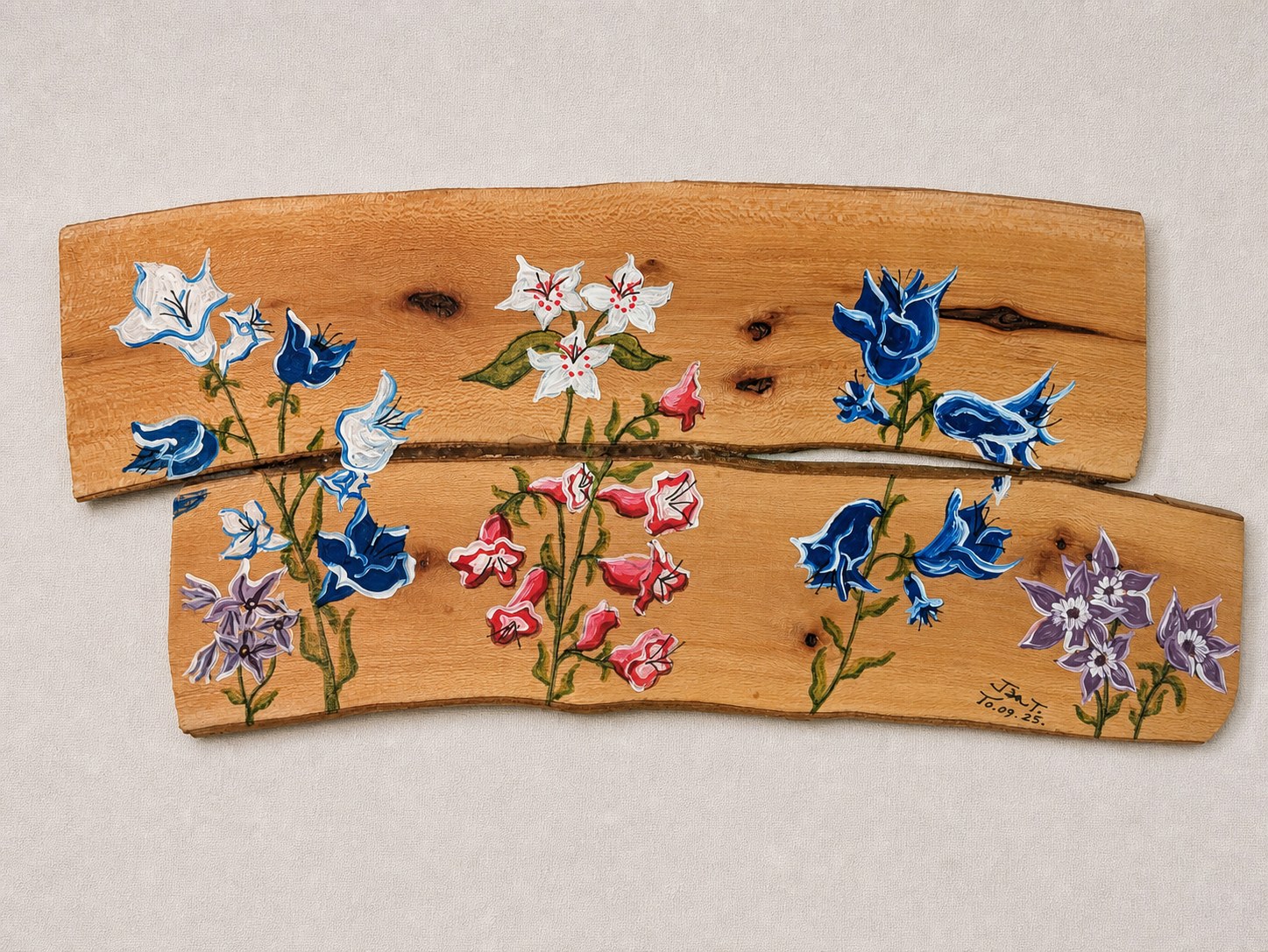 Bluebells Diptych