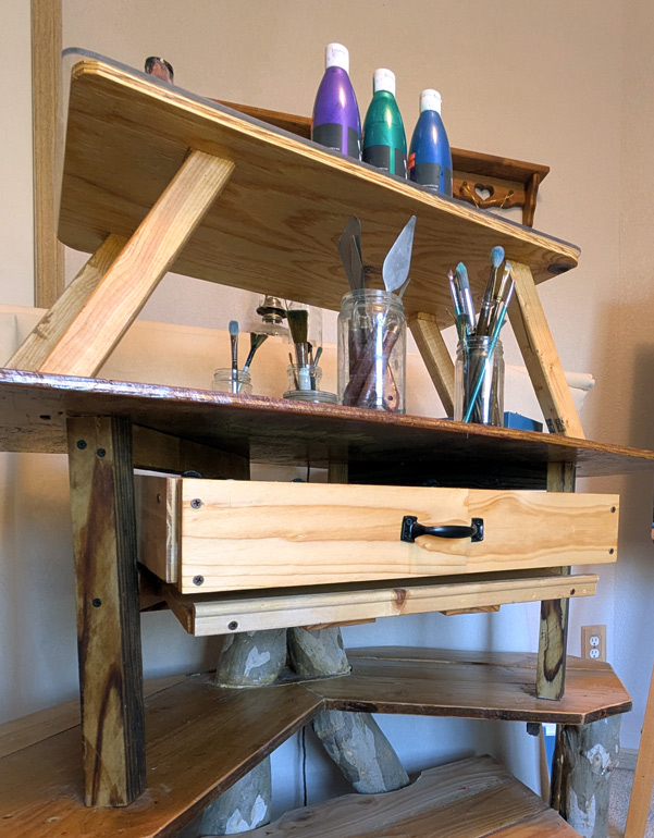 View 2 of Painter’s Art Desk