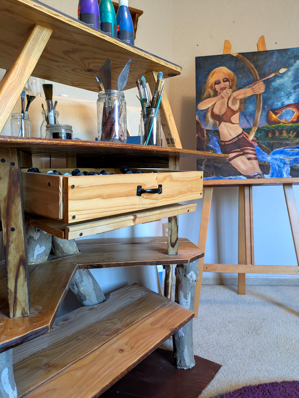 View 4 of Painter’s Art Desk