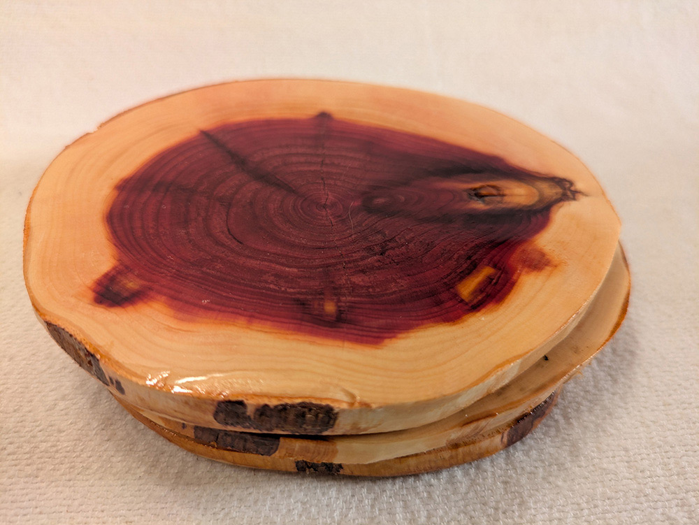 View 2 of High Gloss Juniper Coasters
