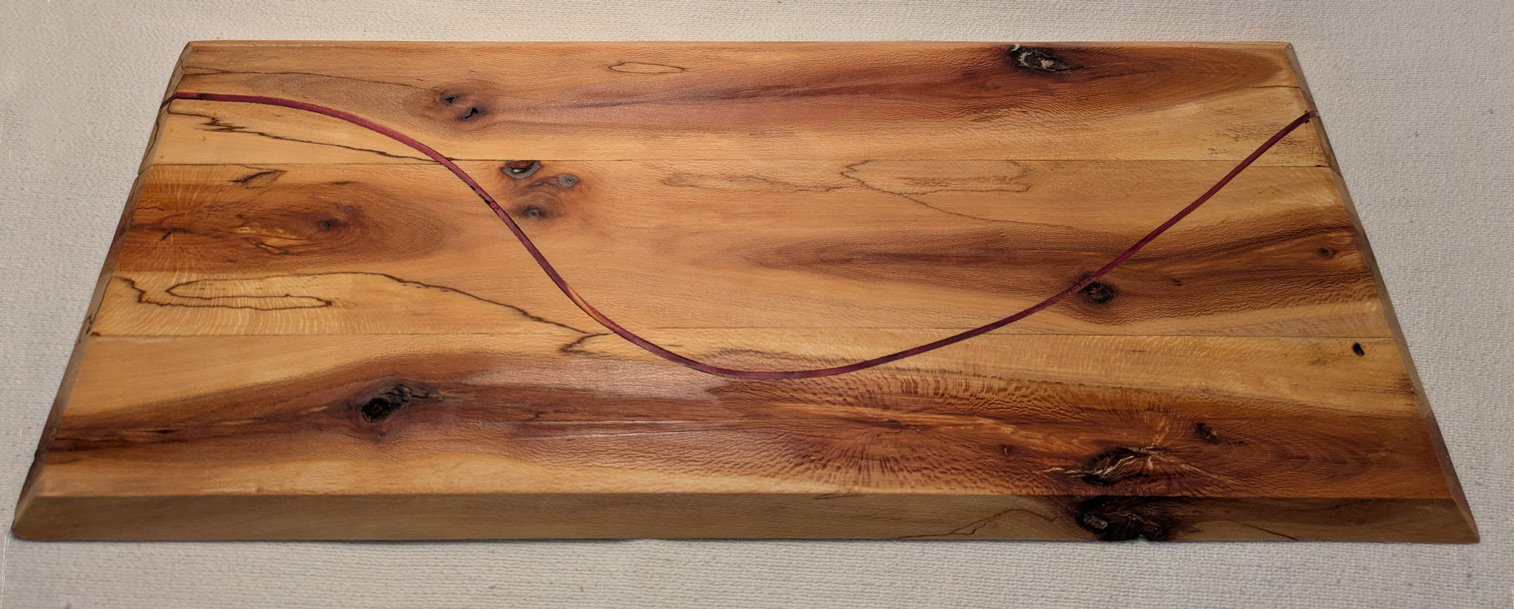 View 3 of Woven Wood Charcuterie Board