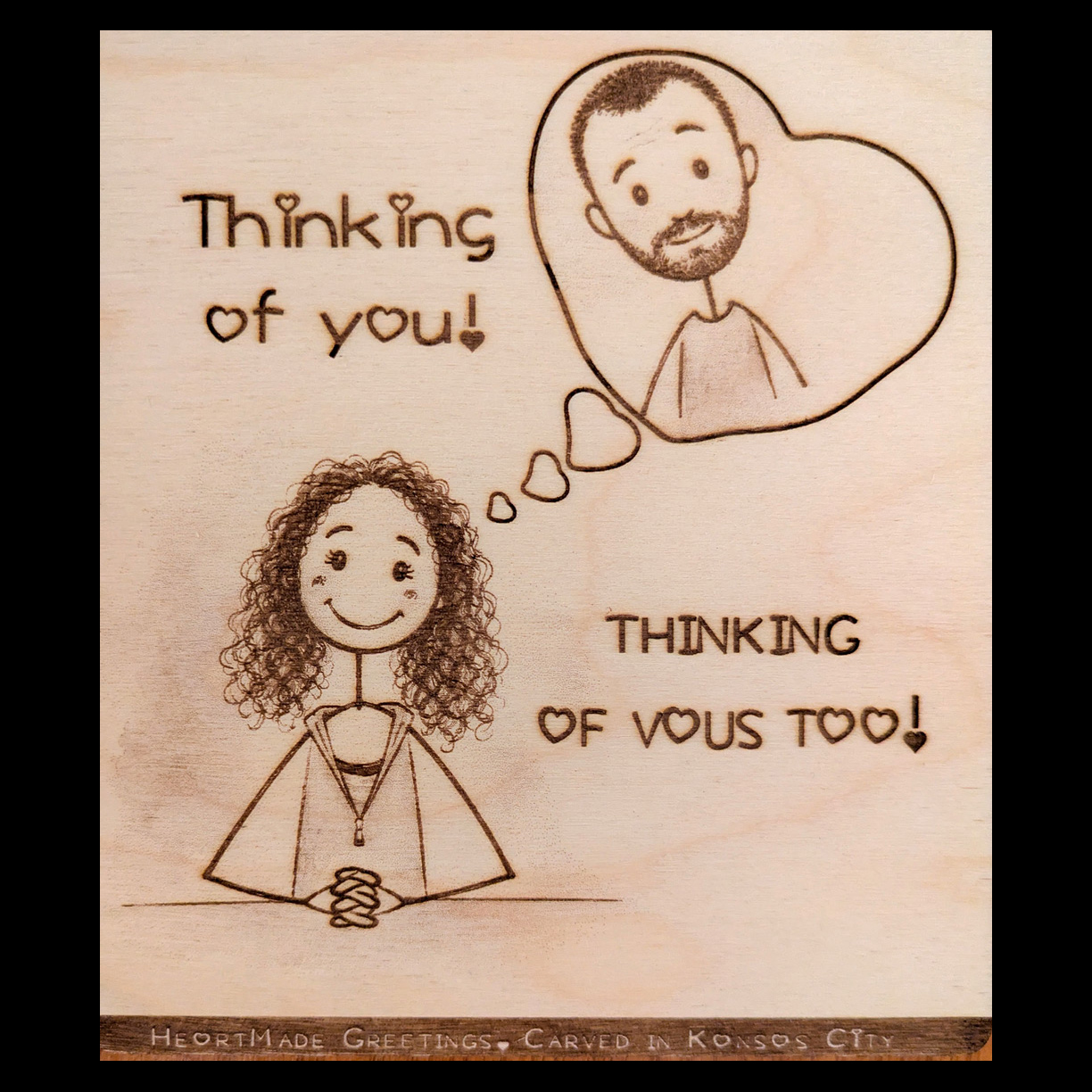 HeartMade Wood Greeting Cards