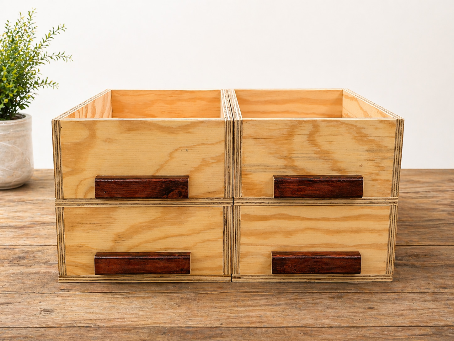 View 2 of Hive-Style planter boxes