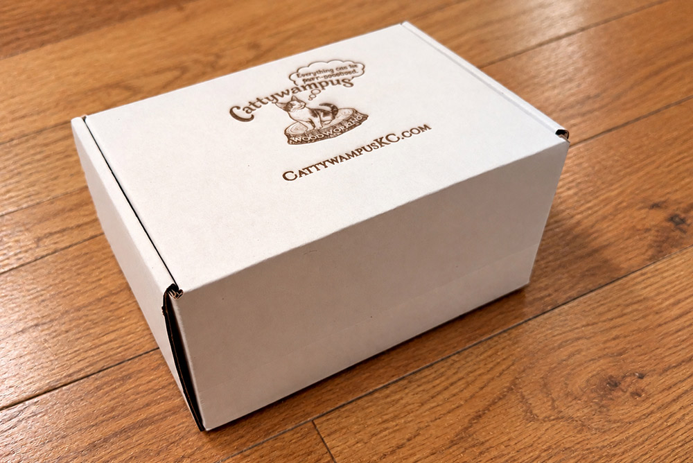 Cattywampus branded product packaging
