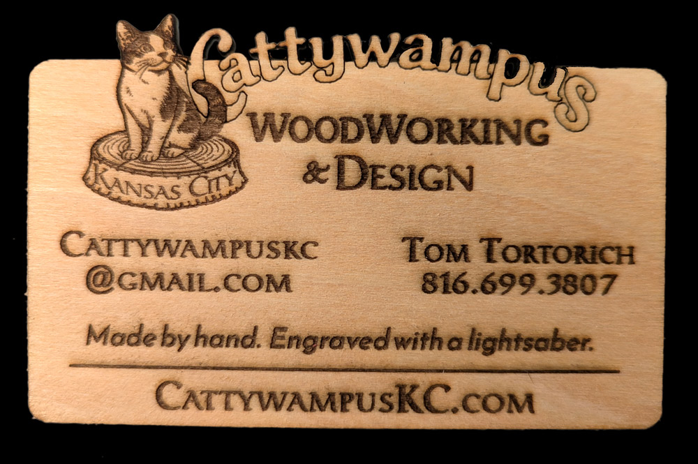 View 3 of Wood Business Cards & Displays