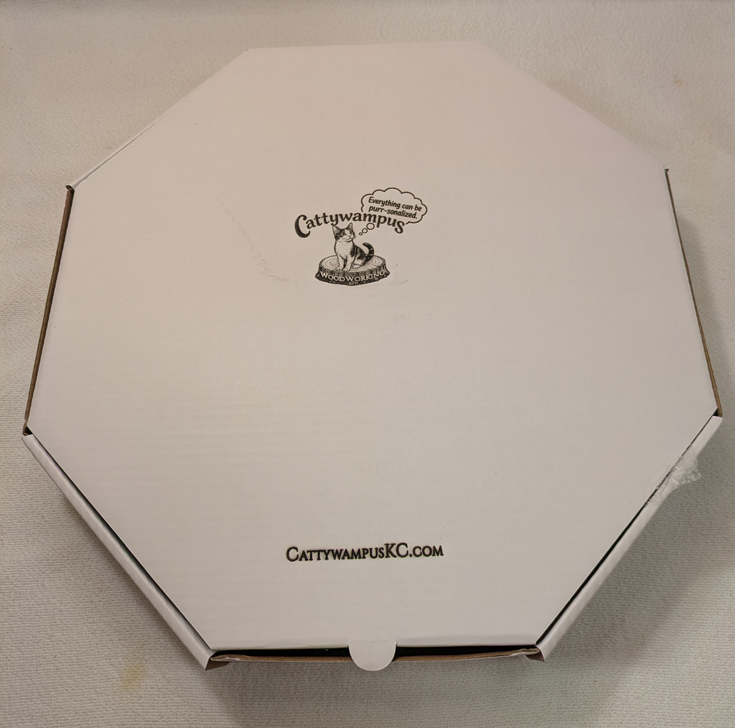 A Cattywampus order prepared for shipping