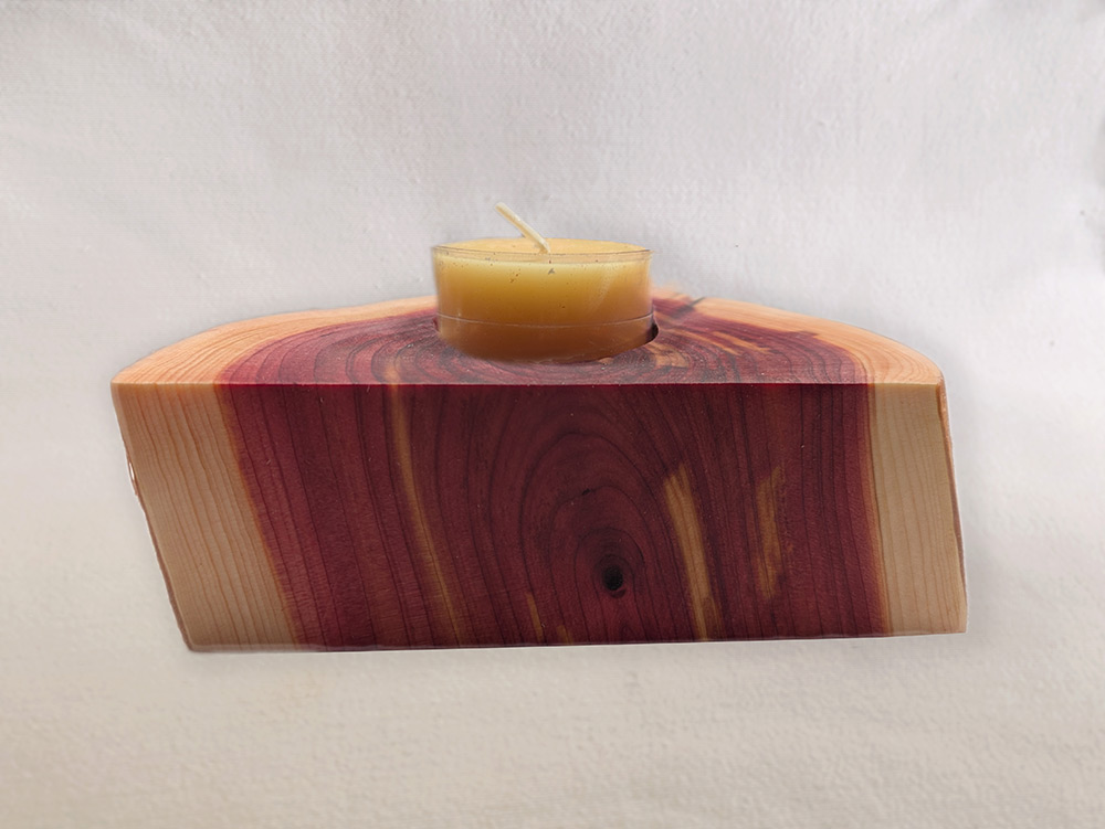 Cedar Votive Holders - oval